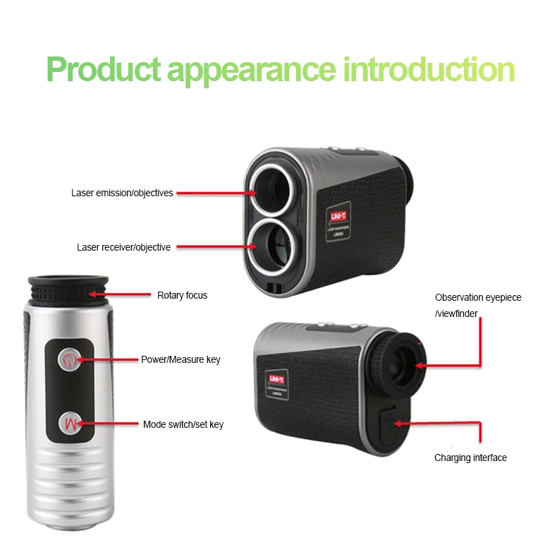 Lm1500g Laser Rangefinder For Flagpole Lock Golf Trajectory