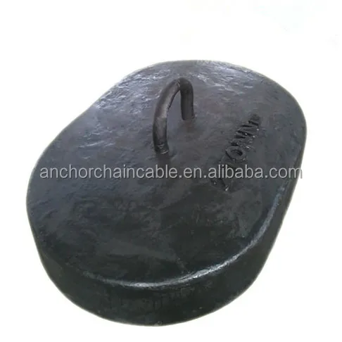 Concrete or Cast Iron Mooring Sinker Clump - Durable Weight