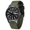 Black case+black dial+green strap-A