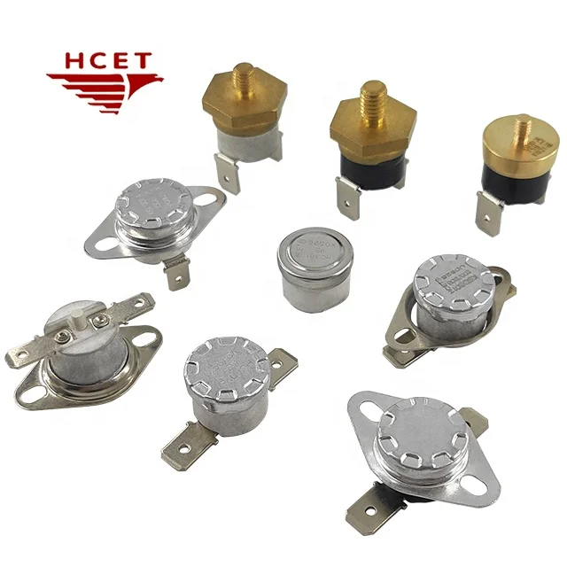 HCET KSD301 Electronic Auto Reset Thermostat 250V 10A 16A Bimetal Temperature Switch for Coffee Pot Electric for Car Household