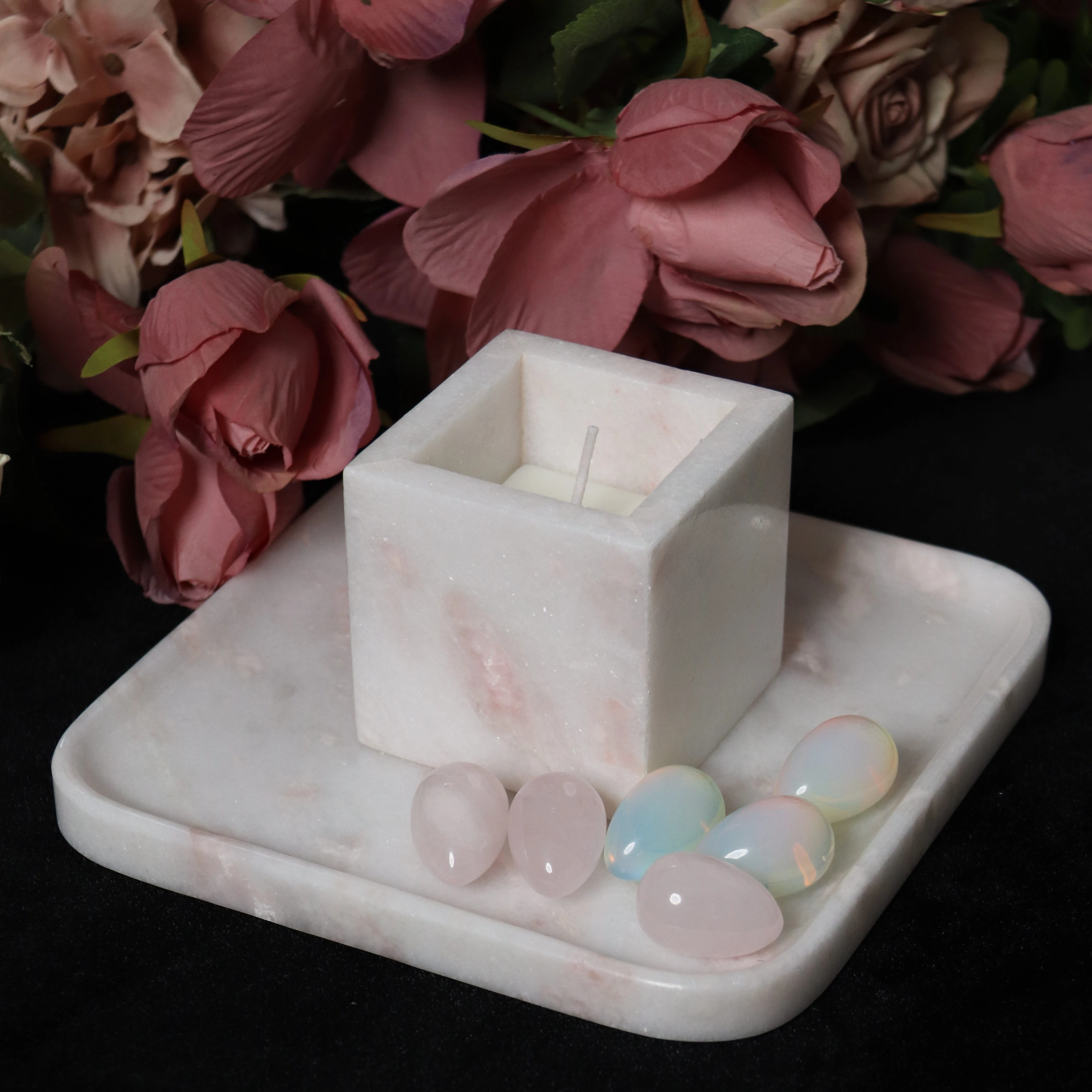 Elegant Premium Marble Table Mat Elegant Home Decor for Dining & Organization Made of Premium Stone