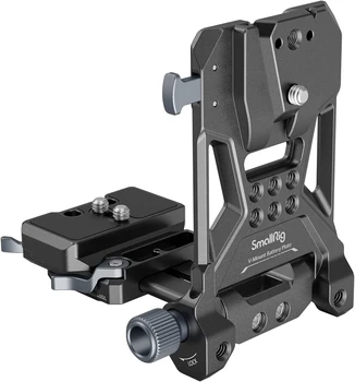 SmallRig V-Mount Battery Plate, V Lock Battery Mounting Plate with Quick Release Plate for Arca-Swiss, 1/4"-20 Threads, L-Shape