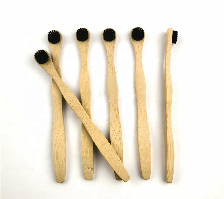 Campione gratuito OEM cinese proprio pennello per lingua di bambù biodegradabile al 100% bambù naturale ecologico Pennello per lingua economico di fabbrica