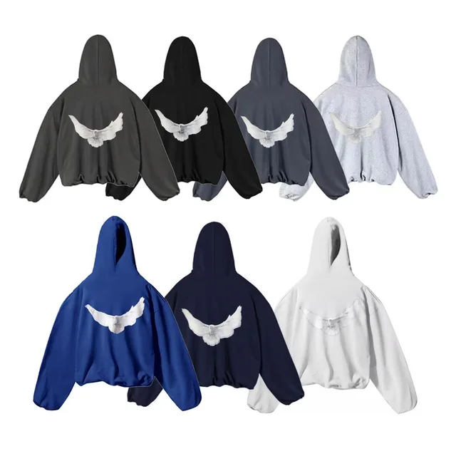 Foreign dove sweater autumn and winter Europe and the United States popular hoodies design profile double hoodies