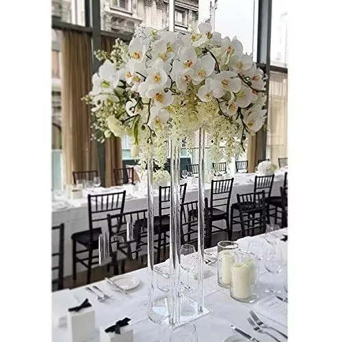 Modern Clear Acrylic Crystal Flower Stands Wedding Centerpiece Decorations High Quality Durable Elegant Plug Powered 30x50cm - Image 4