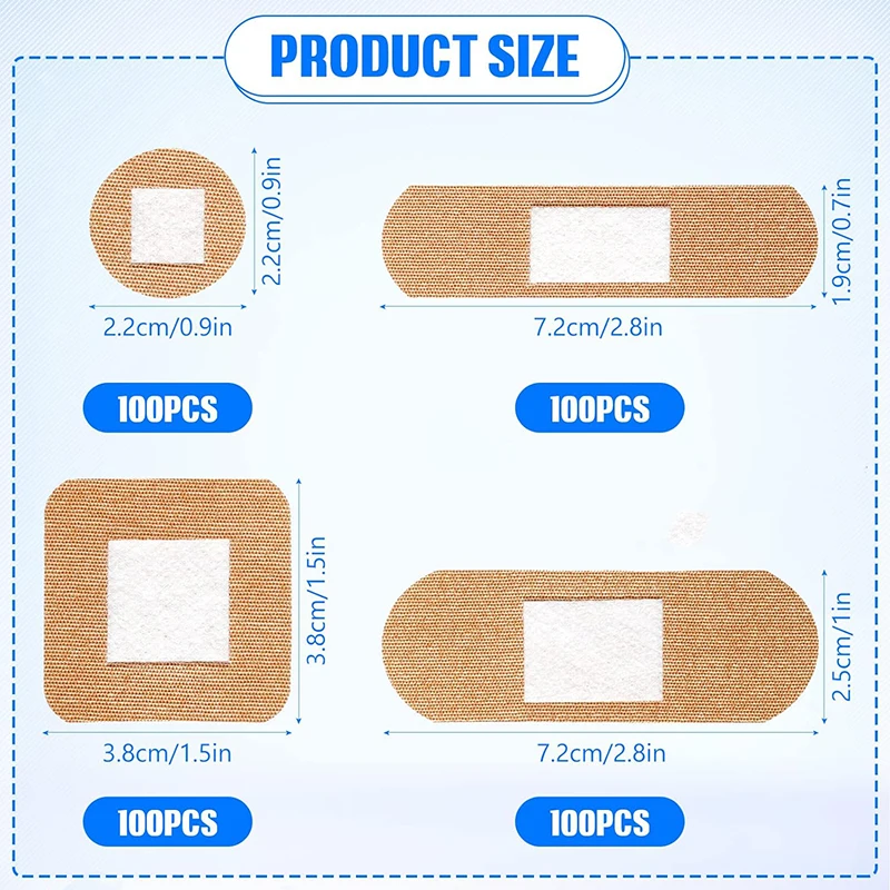 custom printed waterproof skin color sport medical hemostatic plaster band-aid adhesive band aid