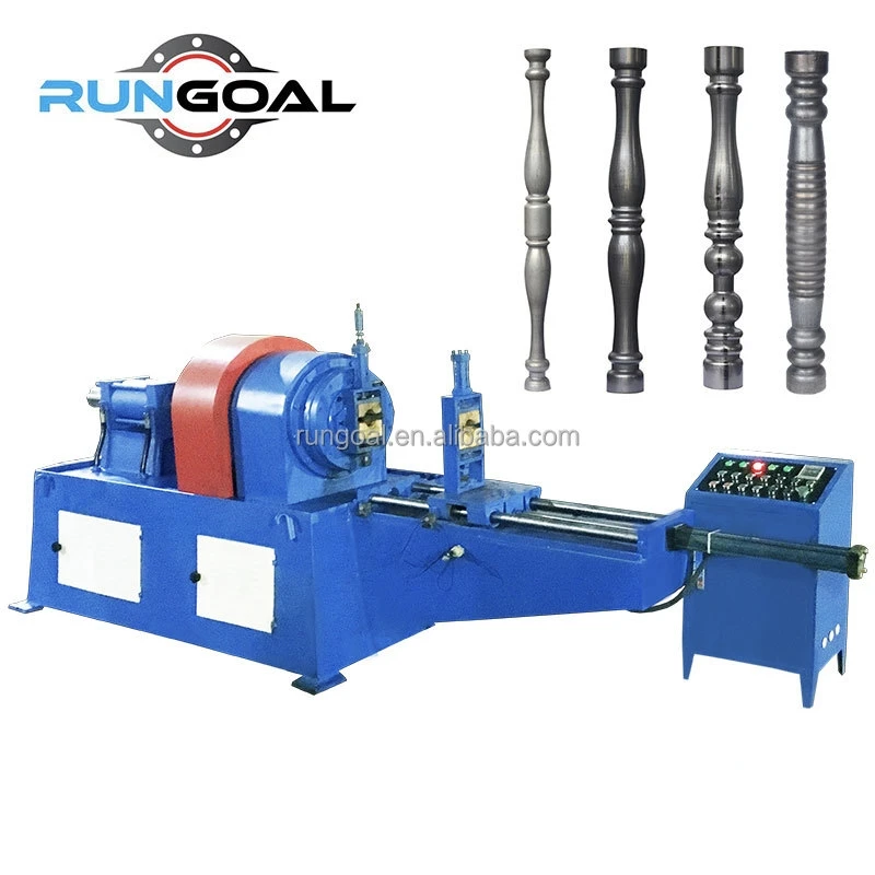 Rotary Swaging Machine Pipe Stainless Steel Embossing Machine Metal Cold Press Hydraulic Manual Flower Pipe Machine