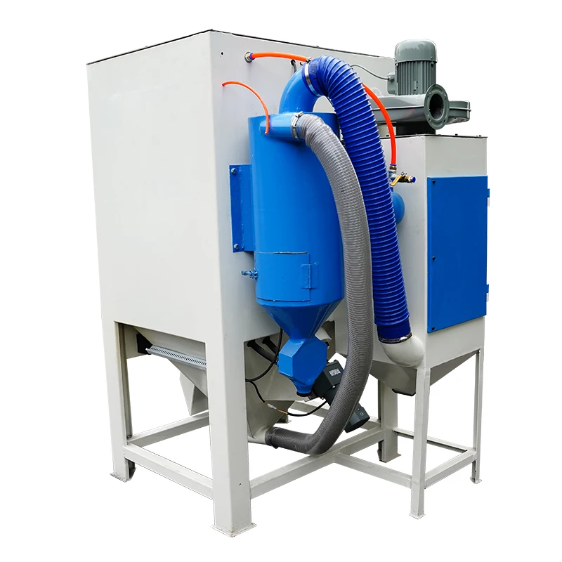 Automatic Tumble Sandblasting Cabinet Machine With Rotary Drum