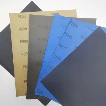 furniture, wood, painting surface polishing ,9" x 11" silicon carbide wet and dry sanding paper sheets