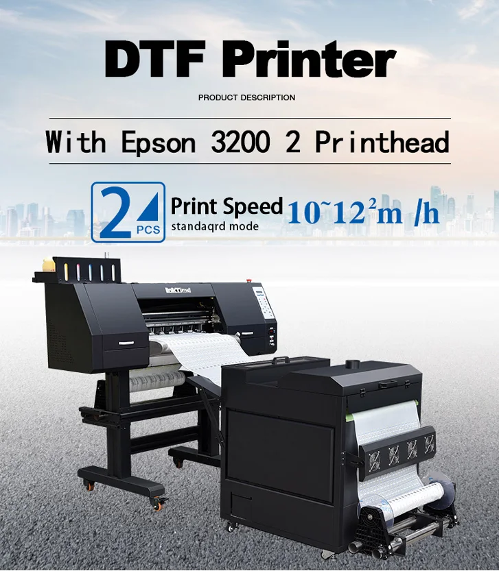 Dual Head I3200 Digital A1 Dtf Printer 60cm Pet Film T-shirt Dtf ...