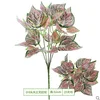 Red-striped leaves