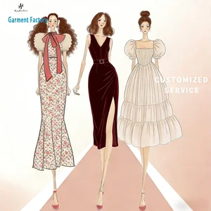 ODM OEM Elegant Knit Maxi Fashion Women Clothing Professional Factory Customized Design Women's Casual Clothing Summer Dress