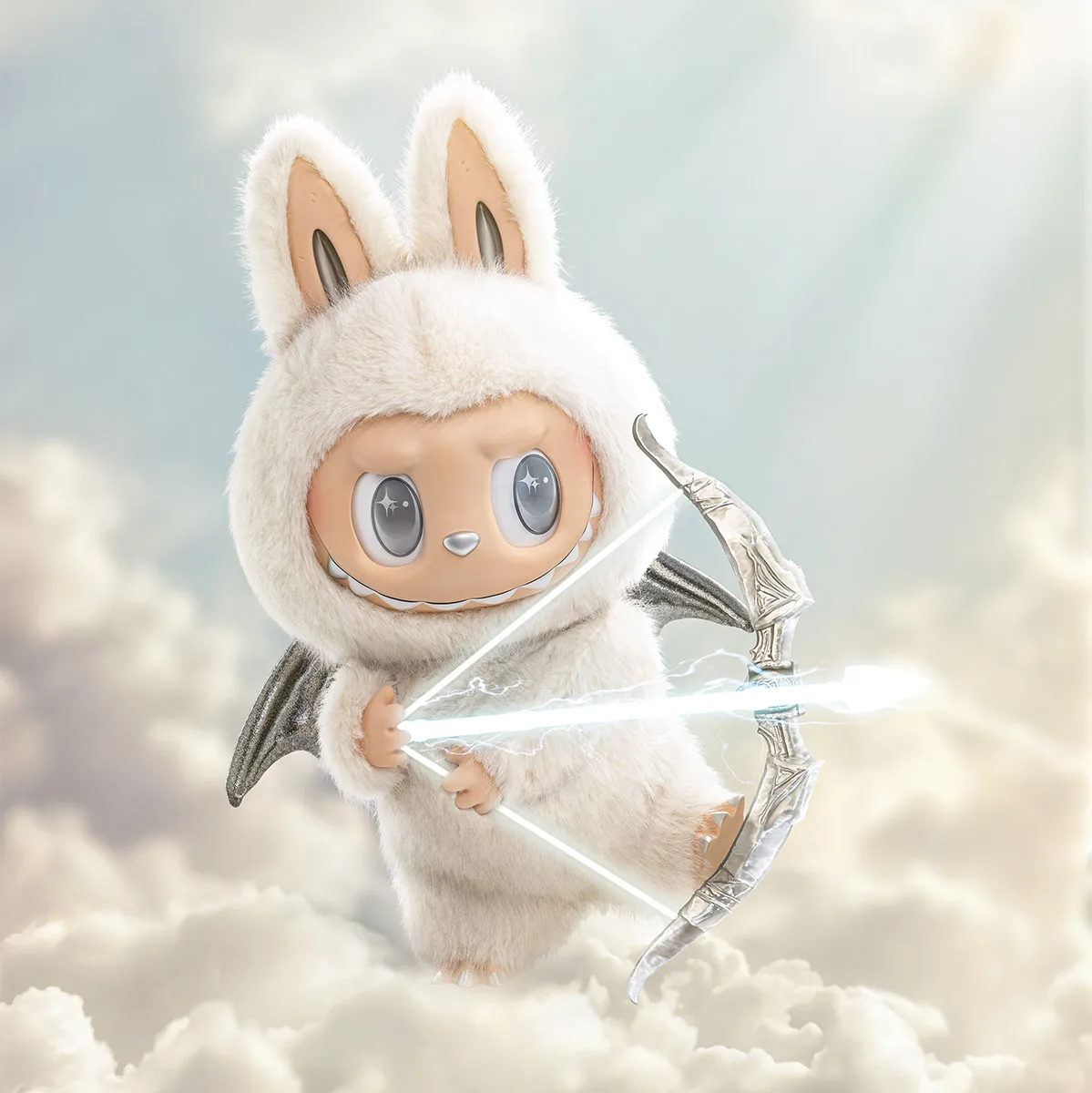 Genuine Labubu Angel in Clouds Jumbo Plush Doll - 58cm
