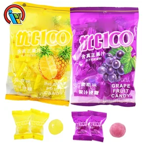 OEM Fruit Juice Ball Shaped Hard Candy