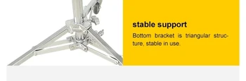 Multi-functional Stainless Light Stand With Wheels Professional  for Photo Studio Photographic Light Stand Tripod With Wheel product image