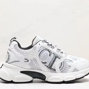 Top Quality Designer Mens Mesh Leather-Effect Casual Women Shoes Sneakers Men's Outdoor Sports Chrono Tennis Trainers Shoes