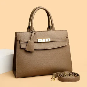 Wholesale Custom Logo Ladies Office Pu Leather Handbags Shoulder Crossbody Messenger Bags for Women Original Brand Luxury