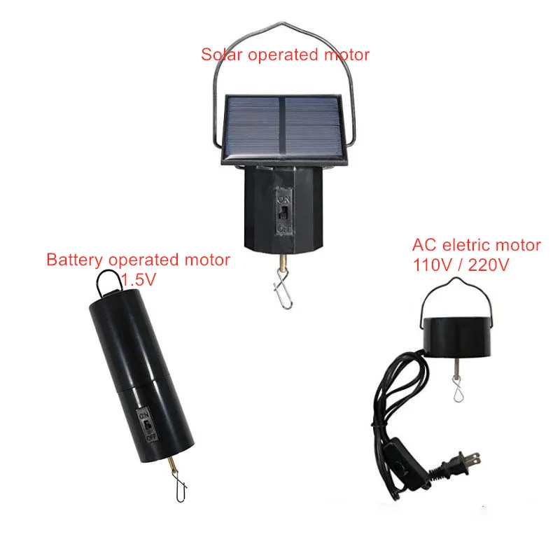 Garden Ornaments Solar Electric Battery Operated Rotating Motor Battery ...