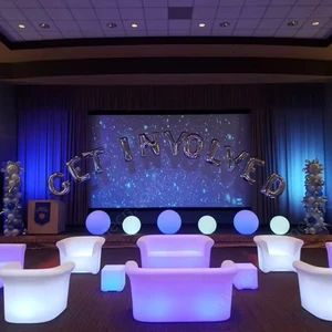 Modern Style Intelligent Smart Lighting Bar Battery Powered Illuminated Sofa for Wedding Party Decoration