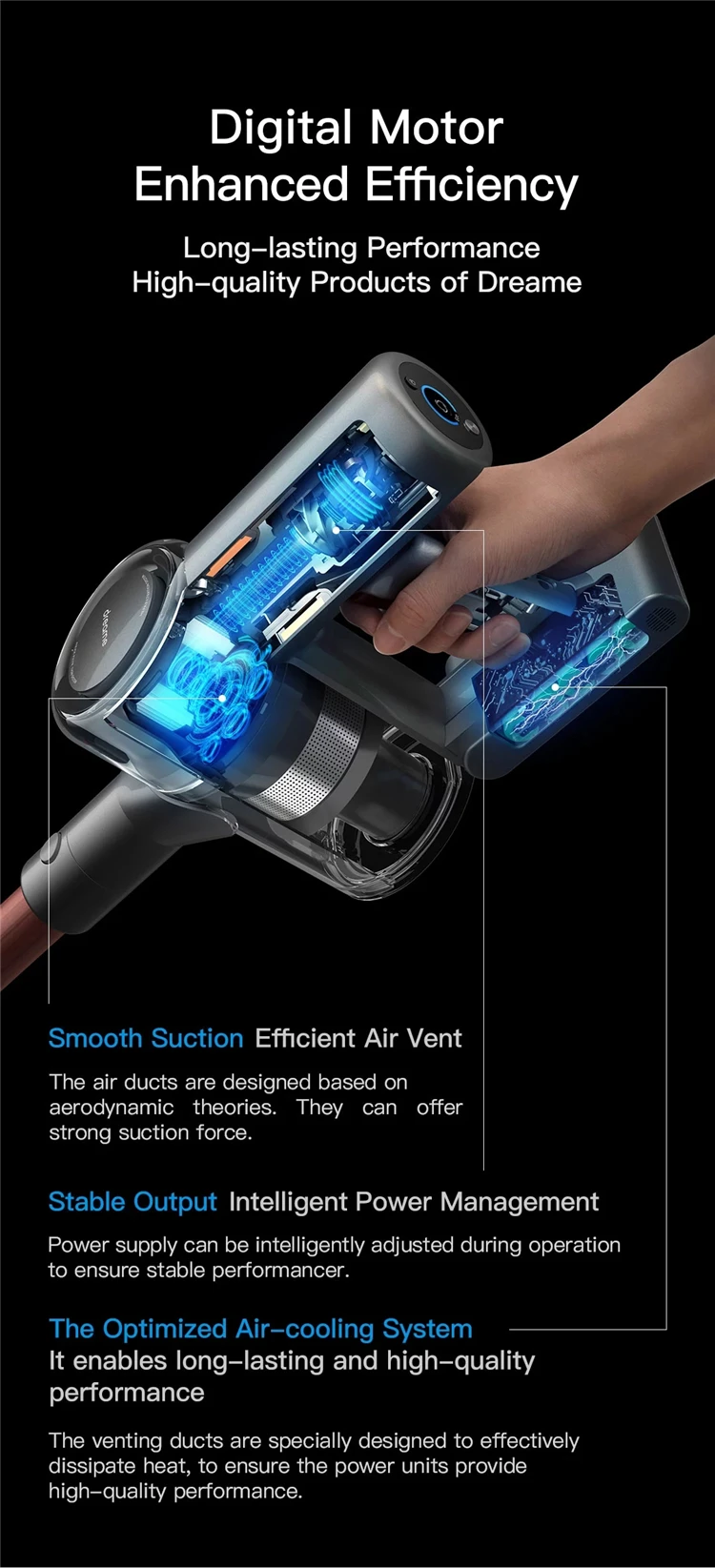 Xiaomi Mijia Dreame V11 Boreas 22000 Pa Handheld Wireless Electric Auto Home Stick Vacuum Cleaner Dreame