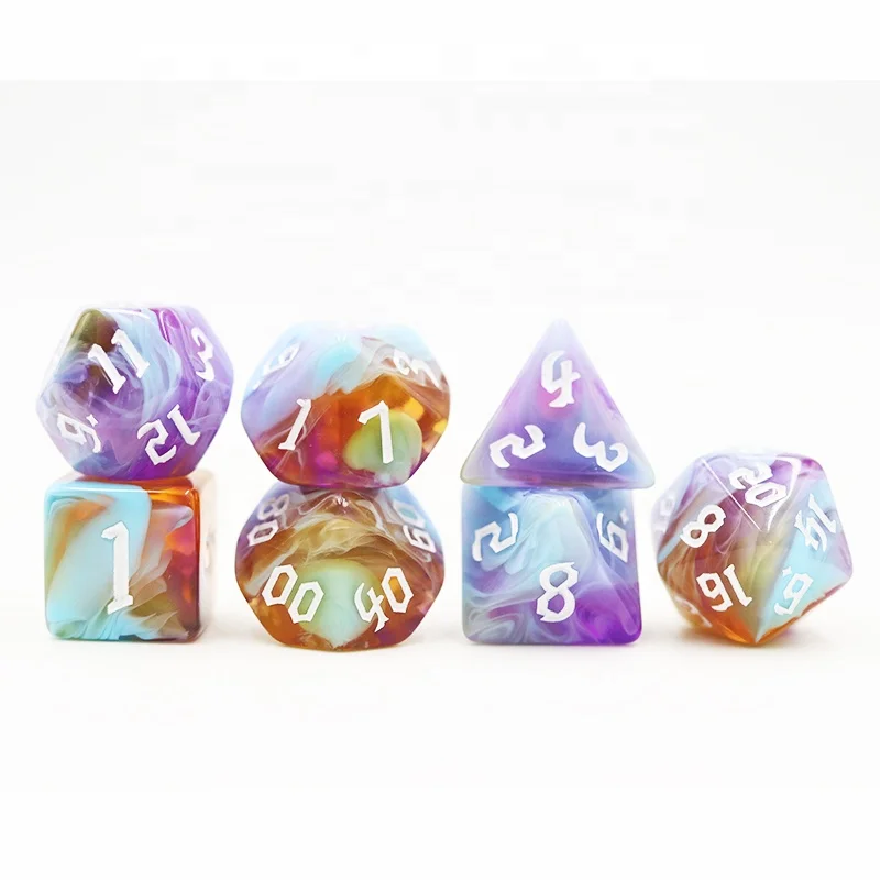 Polyhedral Rpg Custom Dice Bulk Dnd Board Game Acrylic Dice Set Buy