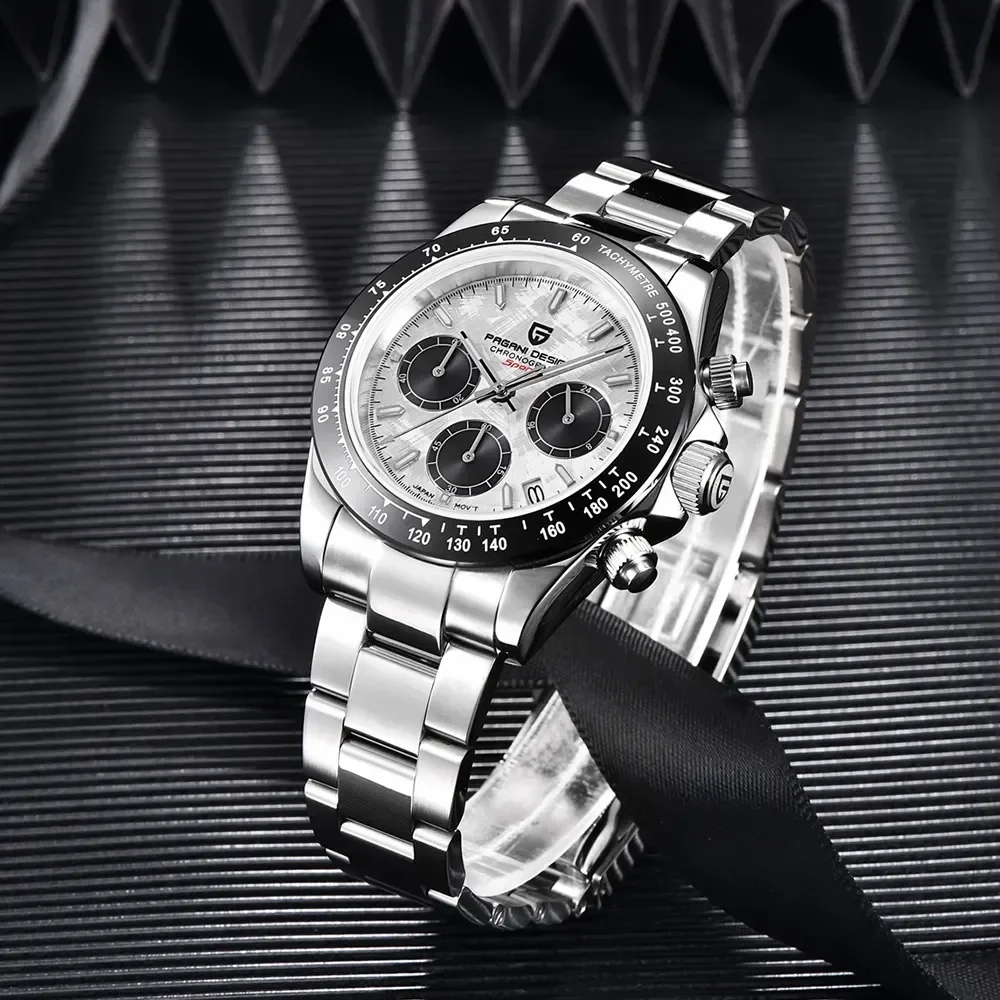 【新品未使用】Pagani Design クロノグラフ ホワイトPD-1644 PAGANI DESIGN PD-1644 Men's Quartz Watches Chronograph