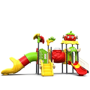 Strawberry Children Playground Tunnel Plastic Backyard Play Set Tube Slide