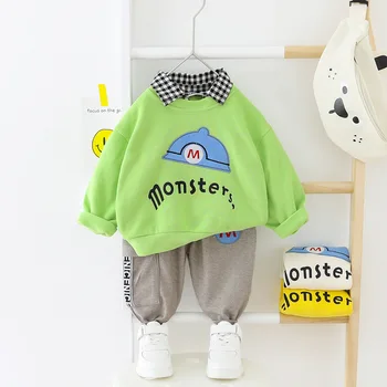 Fashion casual autumn 1-3 year baby toddler clothing kids boys clothes