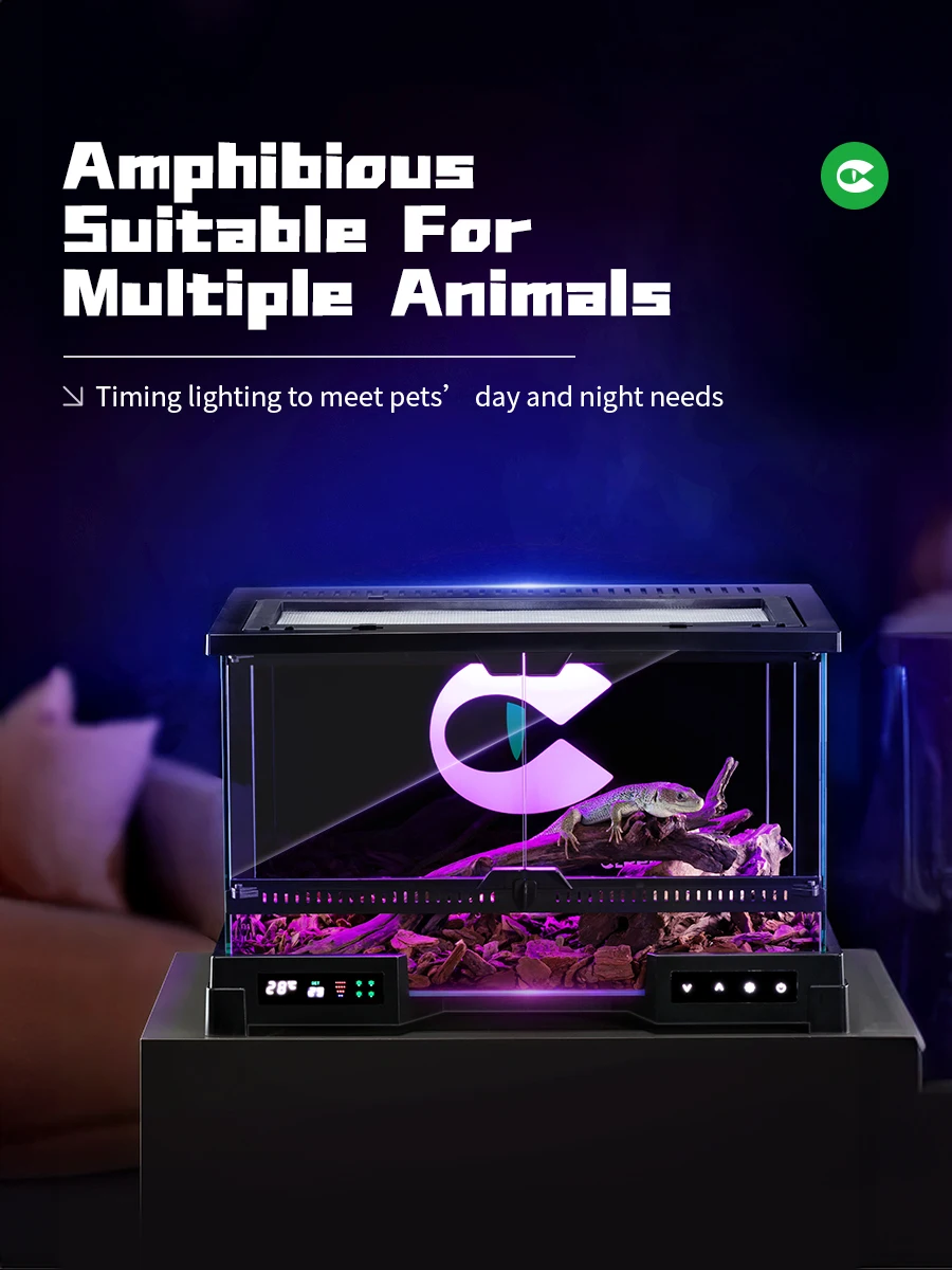 Cleen Heating Reptile Tank Smart Constant Temperature Glass Reptile