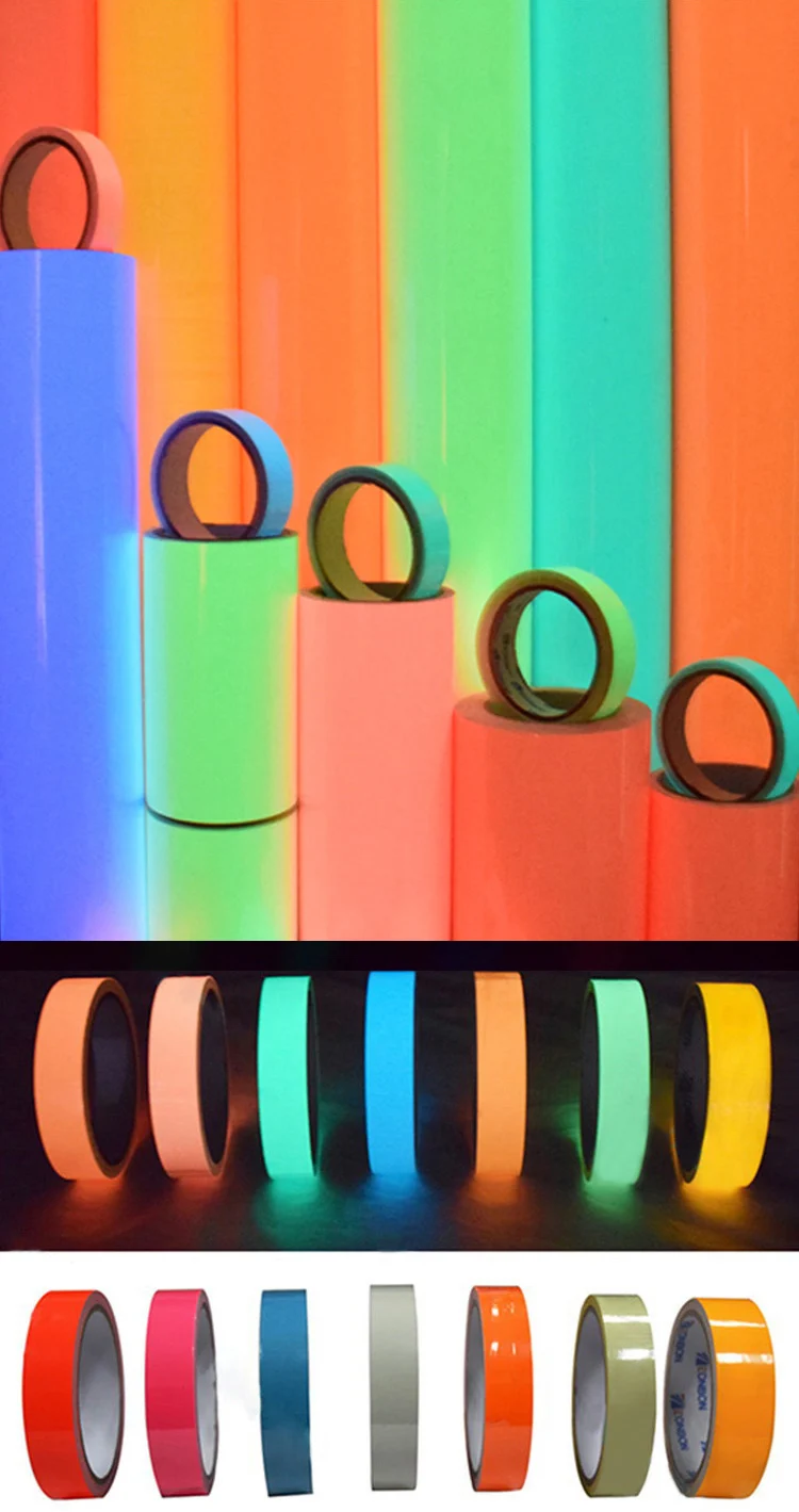 Yuhuan Free Samples Luminous Removable Safety Glow Floor Tape For Stairs Steps Stage Home Walls