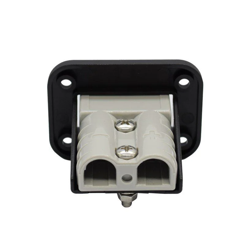 Panel Mount with Battery Connectors Plugs 50A Heavy Duty Plugs Single Flush Mount Housing