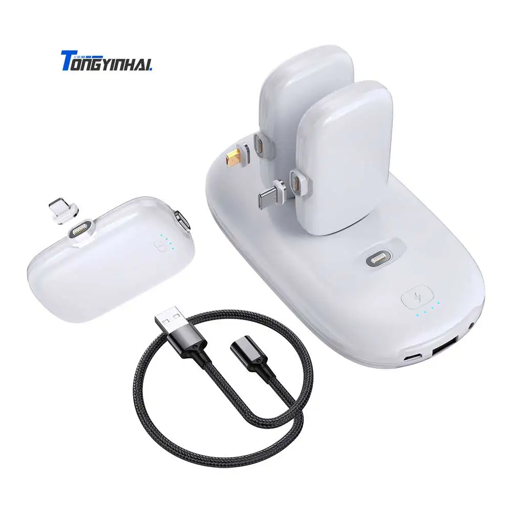 Tongyinhai New design High quality portable universal Mini charger Finger Magnetic wireless power bank - ANKUX Tech Co., Ltd