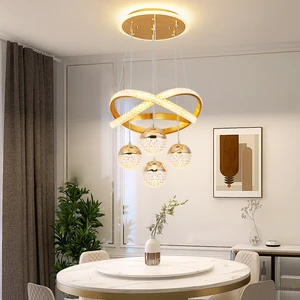 Led Ring Chandelier Pendant Light Nordic Simple Color Hanging Lamparas Kitchen Cafe Single Head Modern Ceiling Lamp for Home