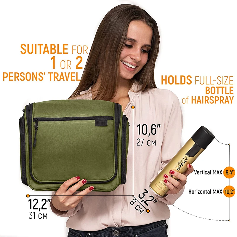 High Quality Premium Travel Portable Waterproof Large Hanging Hook Wash