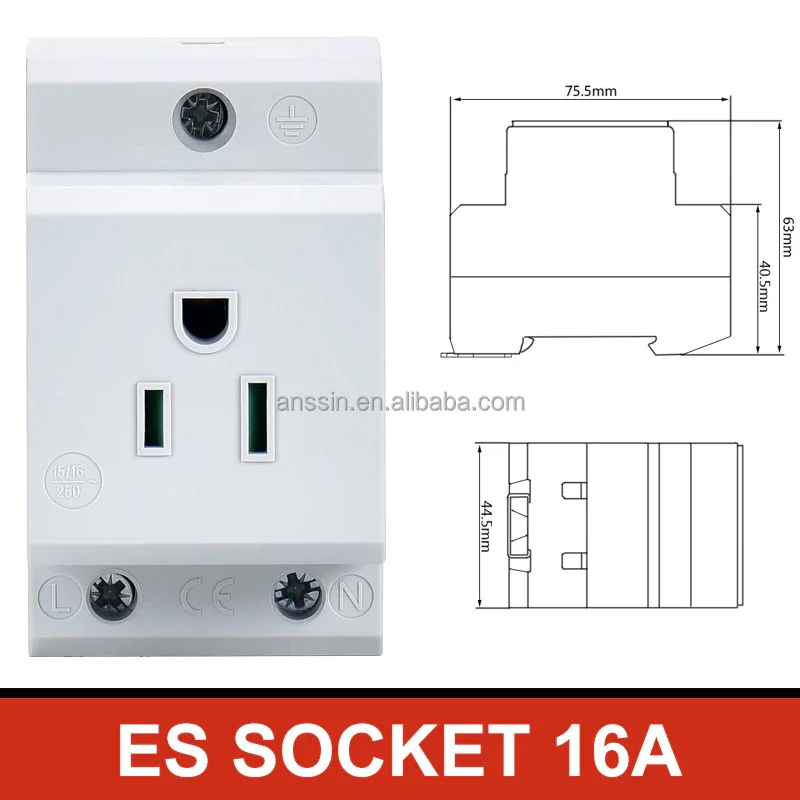 16a And 13a Socket With Safety Shutters Installed In The Electrical