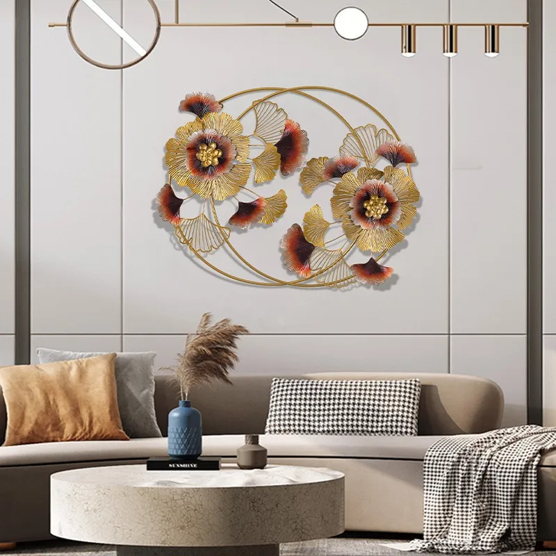 Living Room Sofa Background Hanging Creative Metal Wrought Iron Wall