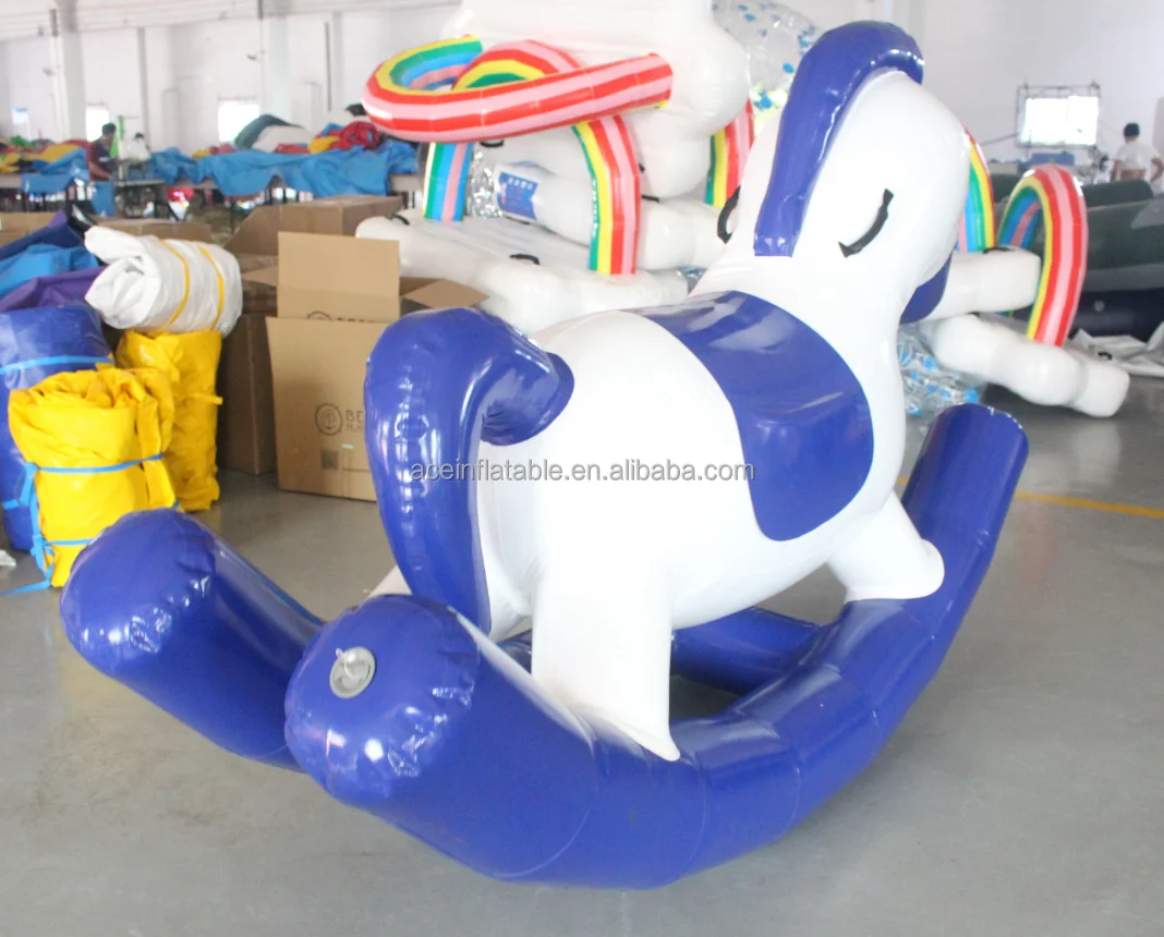 Rodeo Rocking Ride Floating Toy Sport Water Game Kids Inflatable Ride-on Pool Toys  Jumping Horse Inflatable Pony Rocking Horse