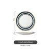 Plato de 6 pulgadas (azul)