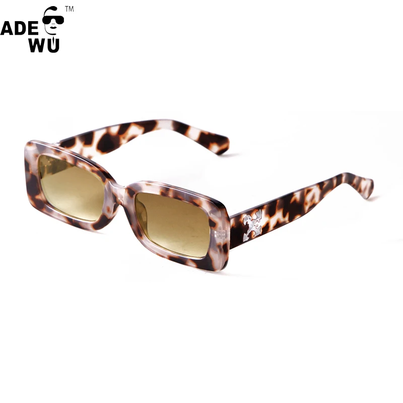 Wholesale ADE WU STY2223M Brand Design Vintage Colorful White Sunglasses  Women hip hop Transparent Small Square Sun Glasses Men From m.