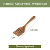 Espátula colador estilo G color madera