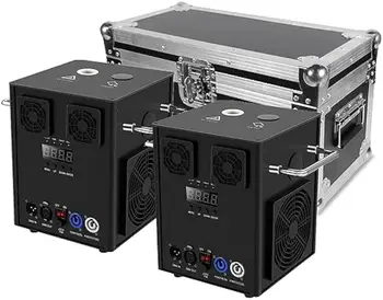 Flight Case 2in1 4in1 Firework Machine Stage Equipments  Road Case Portable Black Color With Wheel