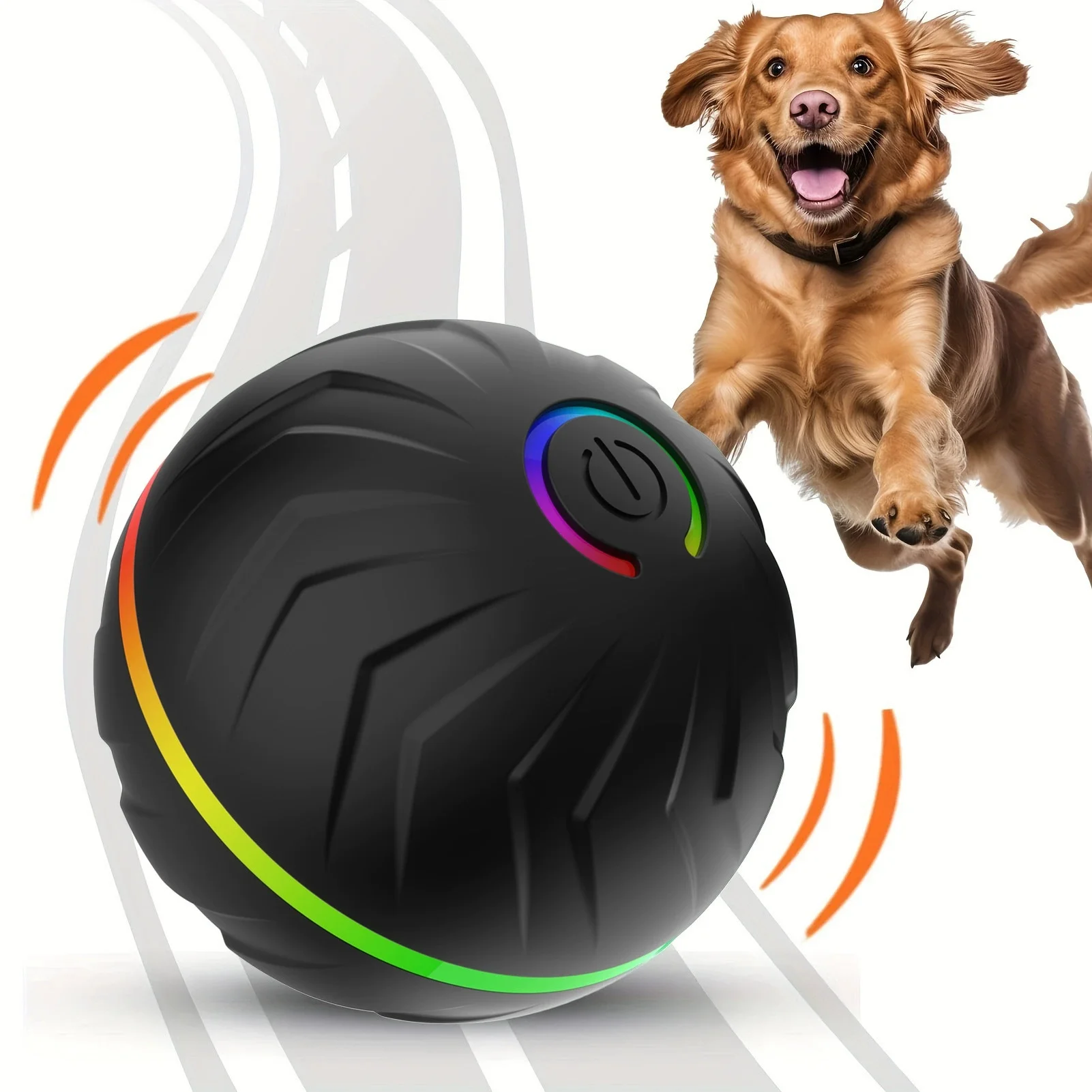 New Electronic Gravity Jumping Ball for Dogs USB Rechargeable Smart Dog Ball Toy Electronic Interactive Dog Toy Ball