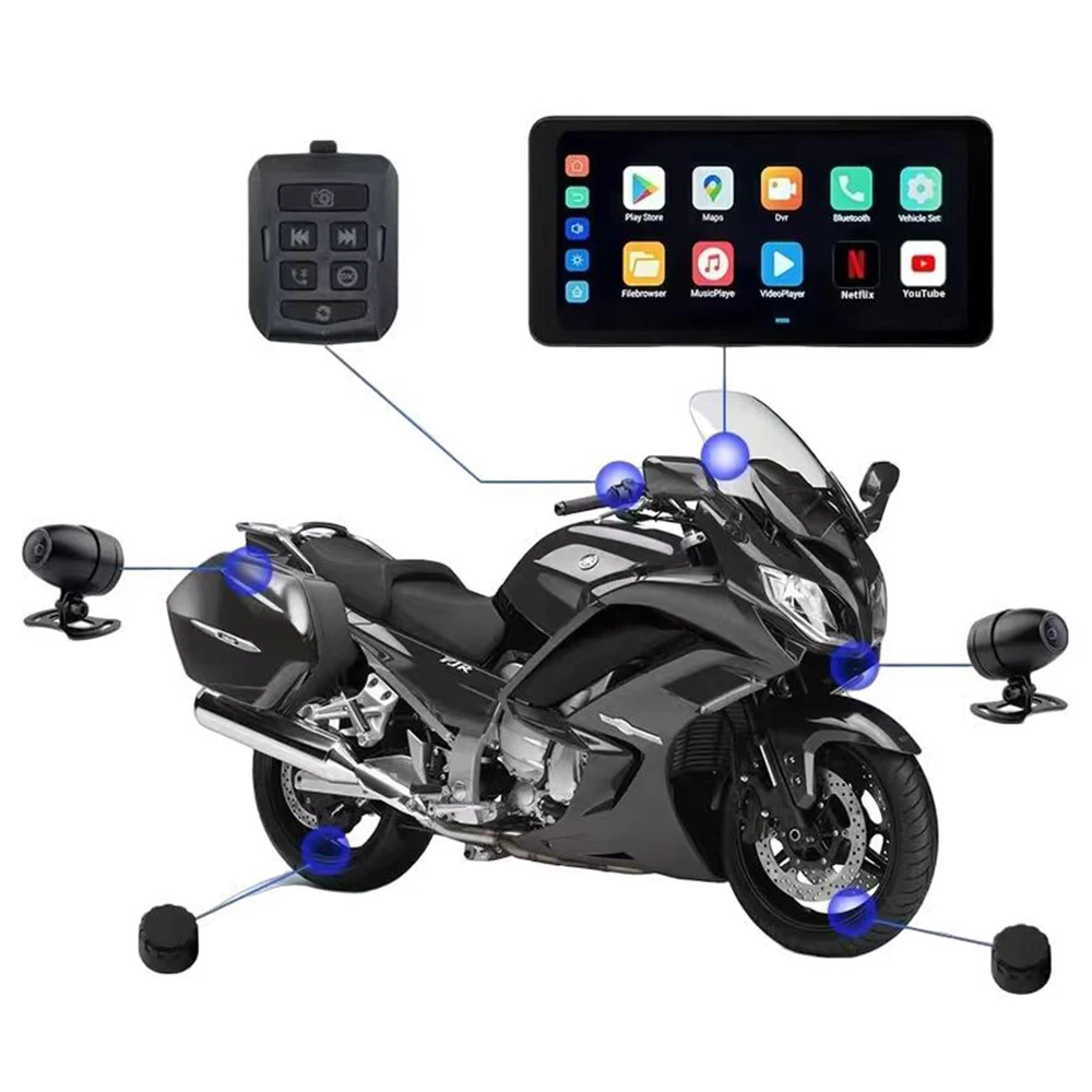 Customized Ips Screen Motorcycle Navigation Tpms Wifi Ota Speedometer With Canbus Communication and Other Motorcycle Accessories