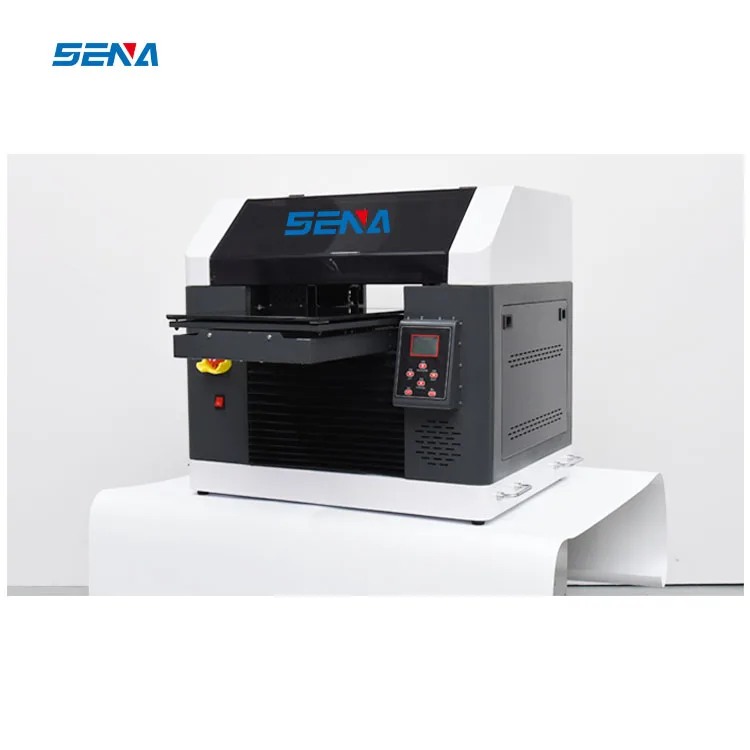 Small UV Printer 3045 with Epson Nozzle A3 A4 Format UV Flatbed Inkjet Printer for ID Card Phonecase Acrylic DIY Pattern Sticker