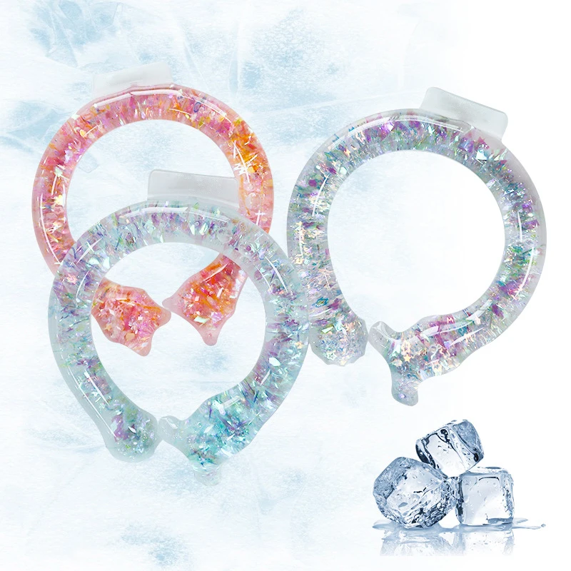 neck cooling tube cold pack neck cooling ring ice pack wrap customized for pets and people neck cooler ring with logo