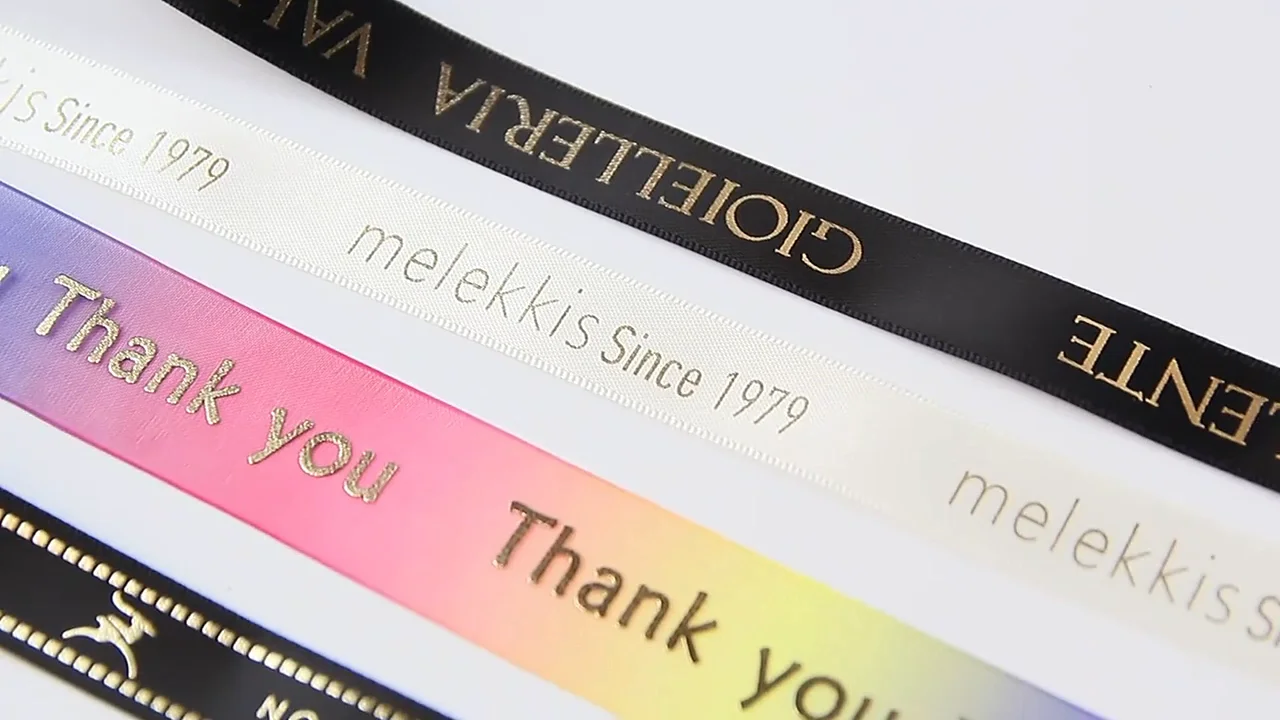Wholesale Custom Ribbon Personalized 3d Embossed Printing Satin Ribbon