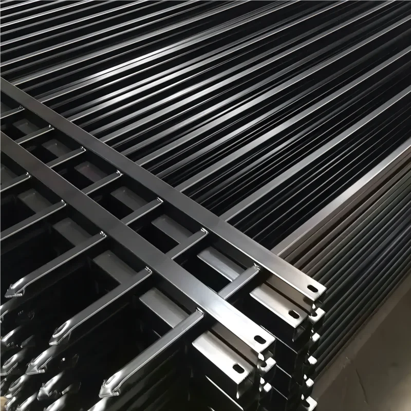 Cheap Price Per Meter Cast Iron Fencing Pickets Faux Wrought Iron Railing Fence Villa Wrought Iron Spear Top Fence for Houses