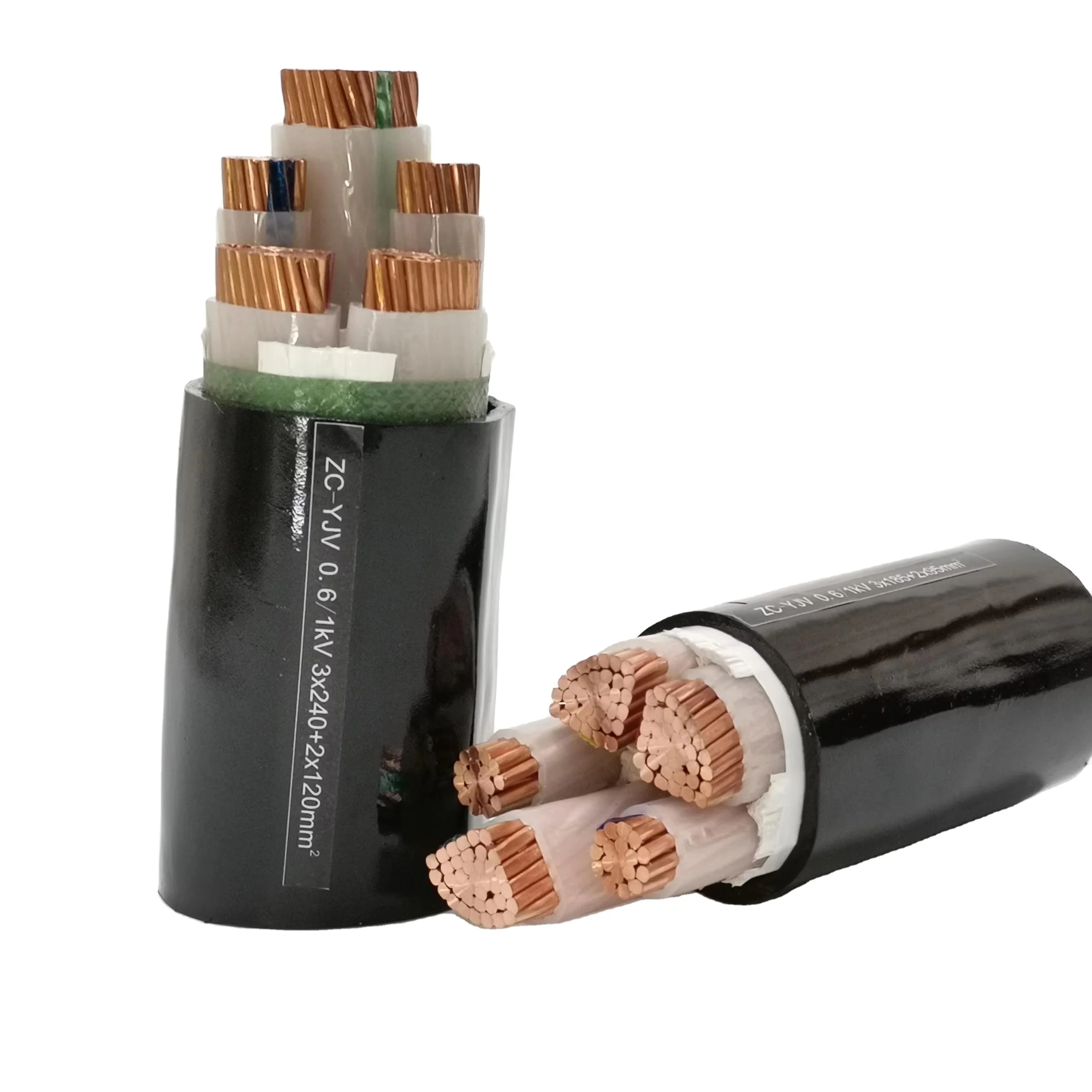 Low Voltage  CE STS SWA PVC Insulation PVC Cover 95mm2 x 4Core 0.6/1kv power Copper Cable
