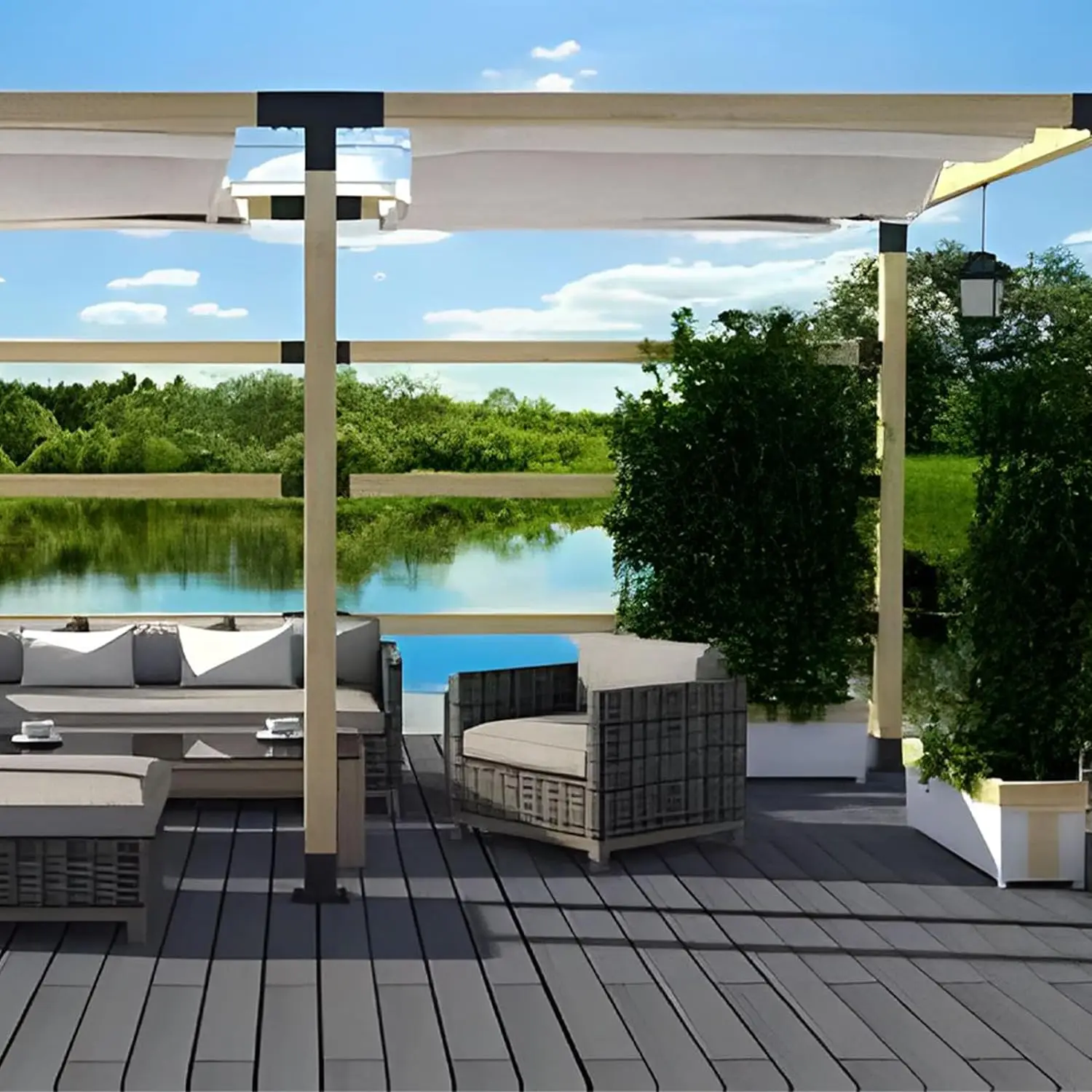 Staffe per pergola da 2 pezzi, durevoli, regolabili, resistenti, in
