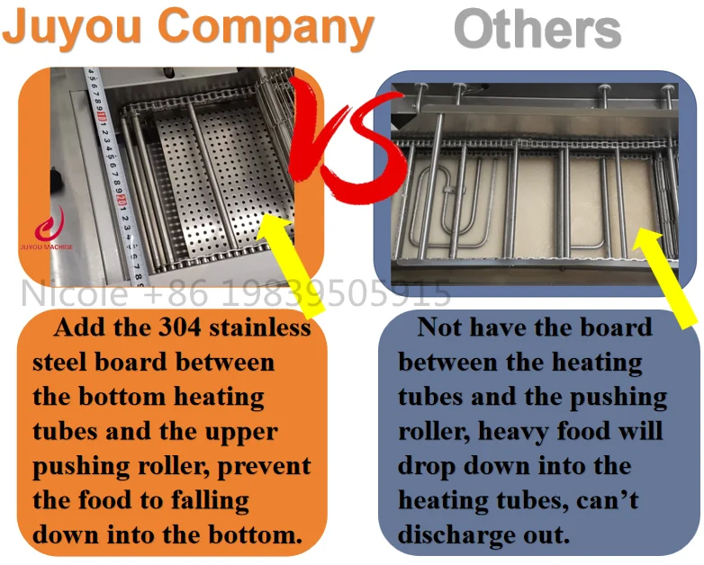 Automatic Continuous Snack Donut French Fries Frying Conveyor Belt Deep Fryer Machine